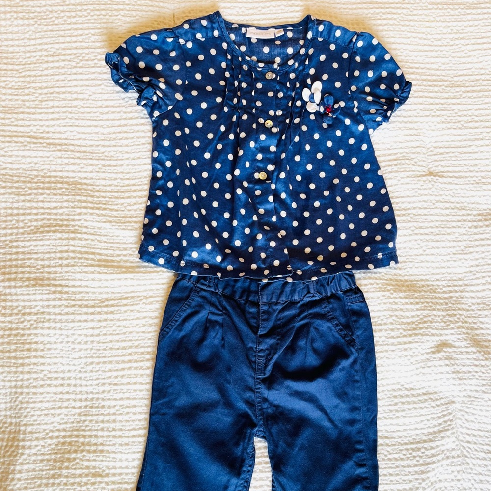 3 = $15 - Nookies - Polka Dot Top and Pants Set - 2YO